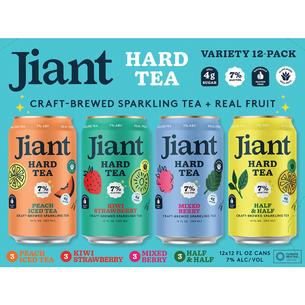 Jiant Hard Tea Variety 12 pk Cans, 12 oz