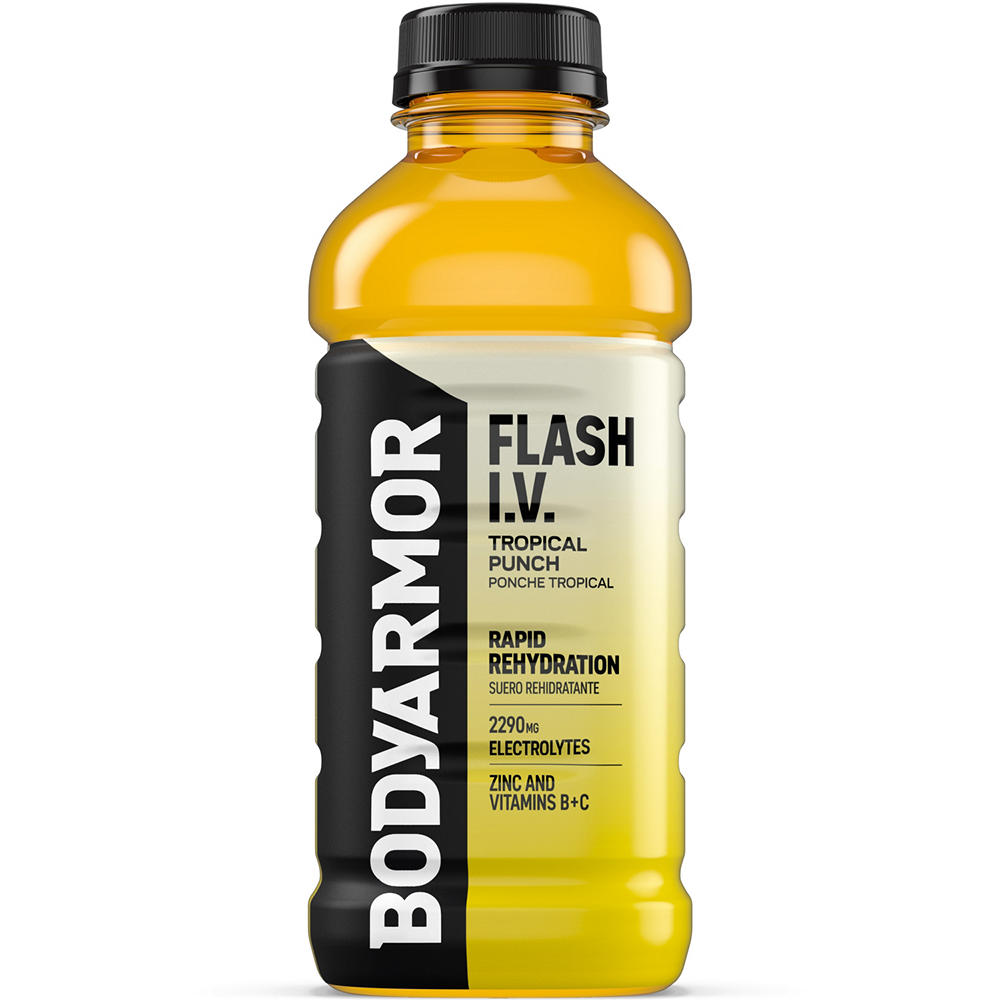 BODYARMOR Flash I.V. Tropical Punch Electrolyte Sports Drink, 20 oz