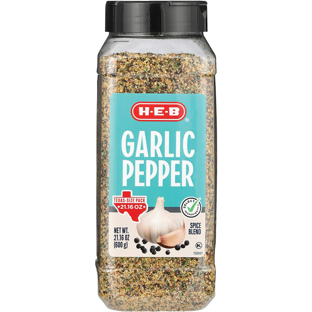 H-E-B Garlic Pepper Spice Blend – Texas-Size Pack, 21.16 oz
