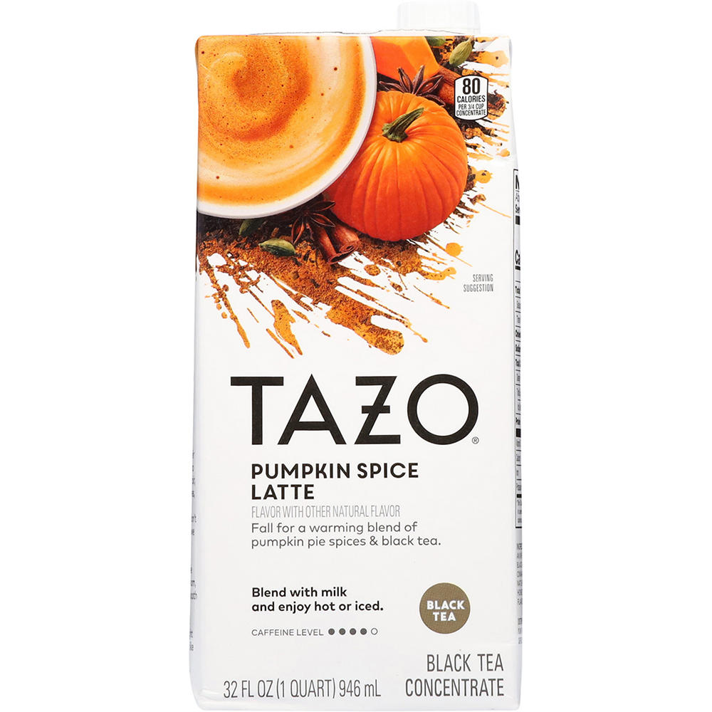 Tazo Pumpkin Spice Latte Black Tea Concentrate, 32 oz