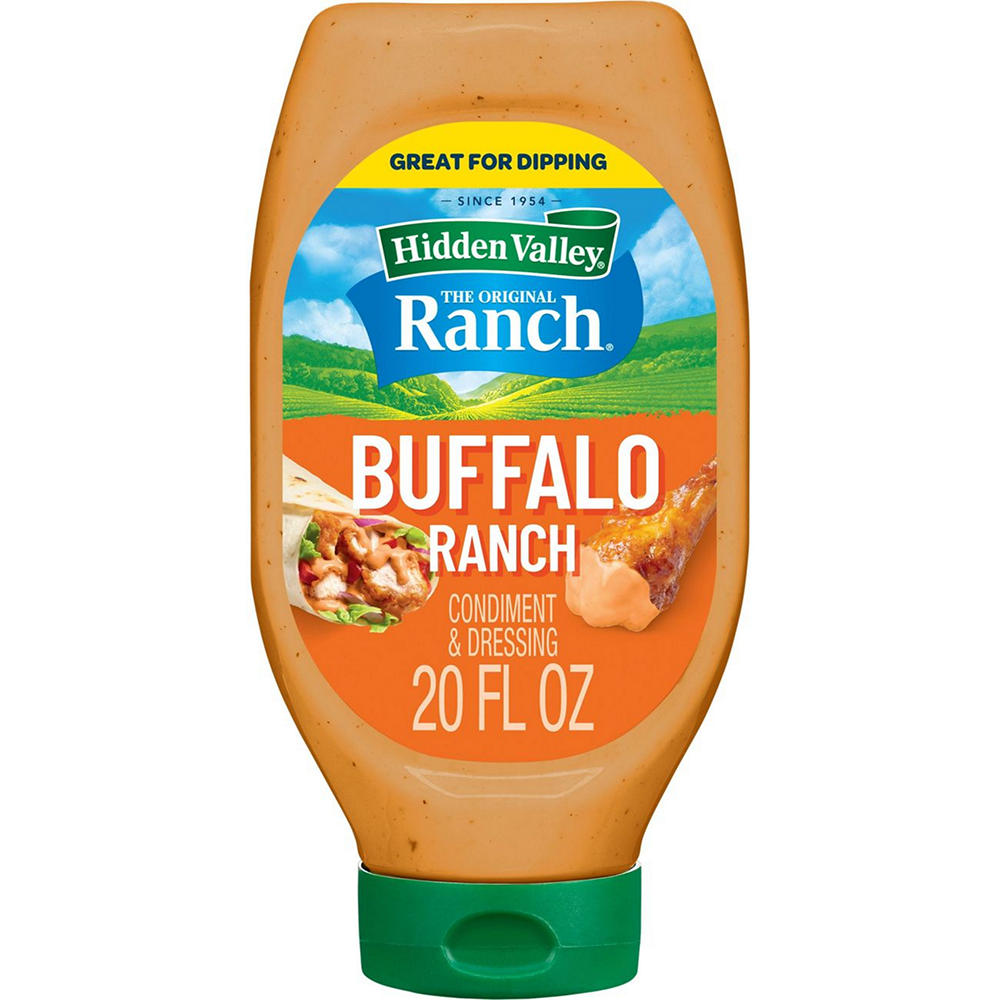 Hidden Valley Easy Squeeze Buffalo Ranch Topping and Dressing, 20 oz
