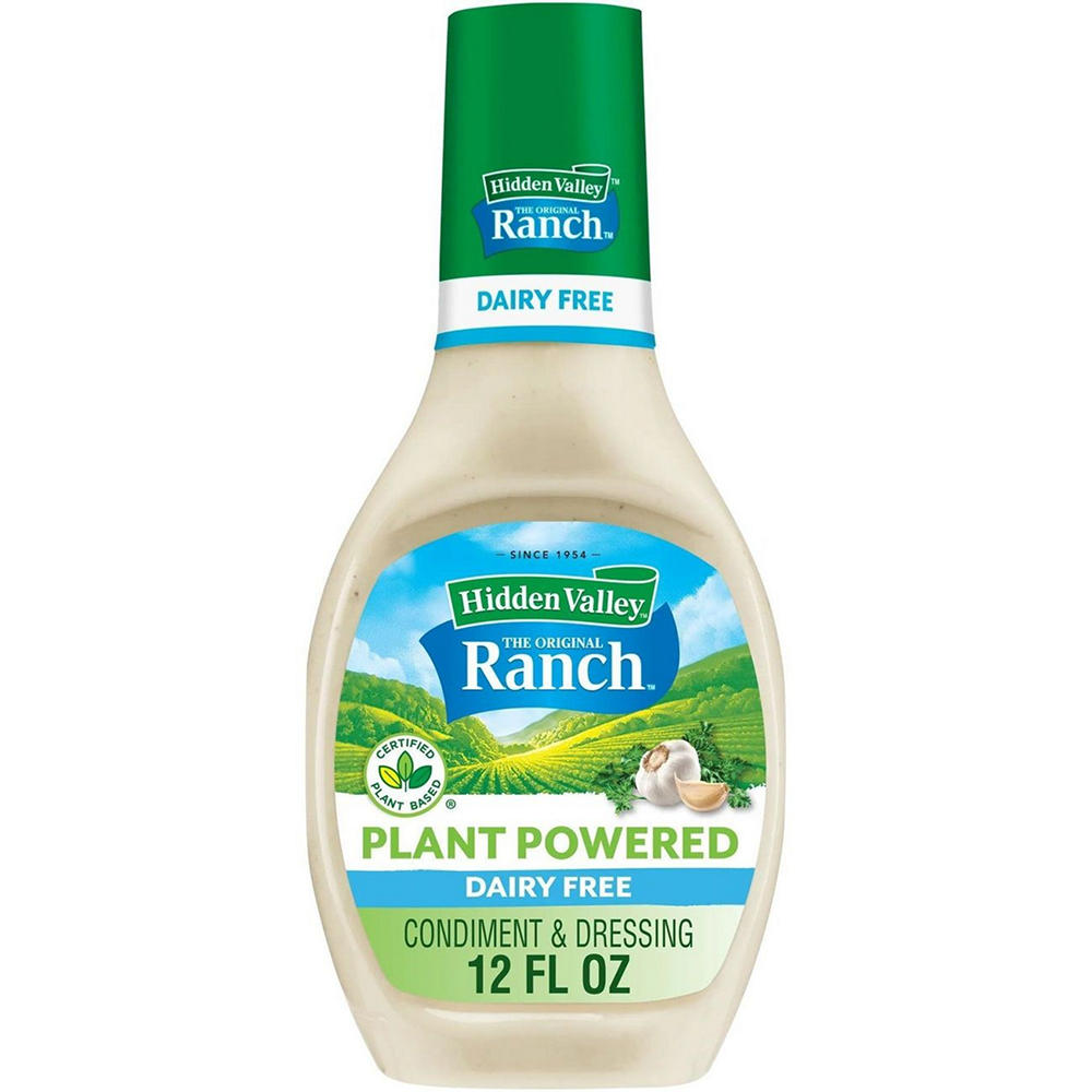Hidden Valley Plant Powered Dairy Free Ranch Dressing, 12 oz