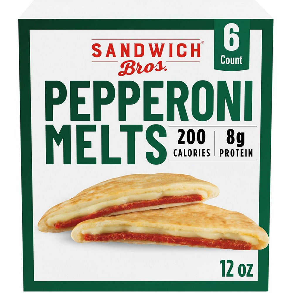 Sandwich Bros. Pepperoni Melts Frozen Pita Sandwiches, 6 ct
