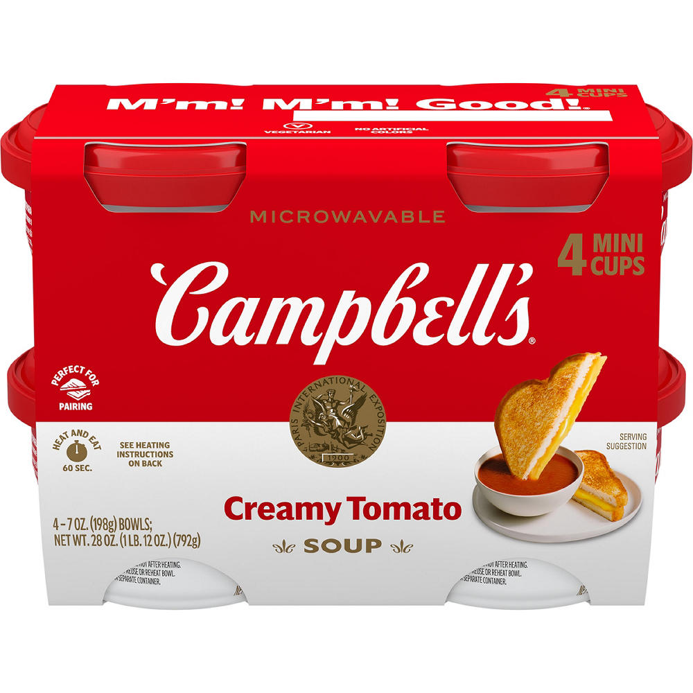 Campbell's Creamy Tomato Soup, 4 pk