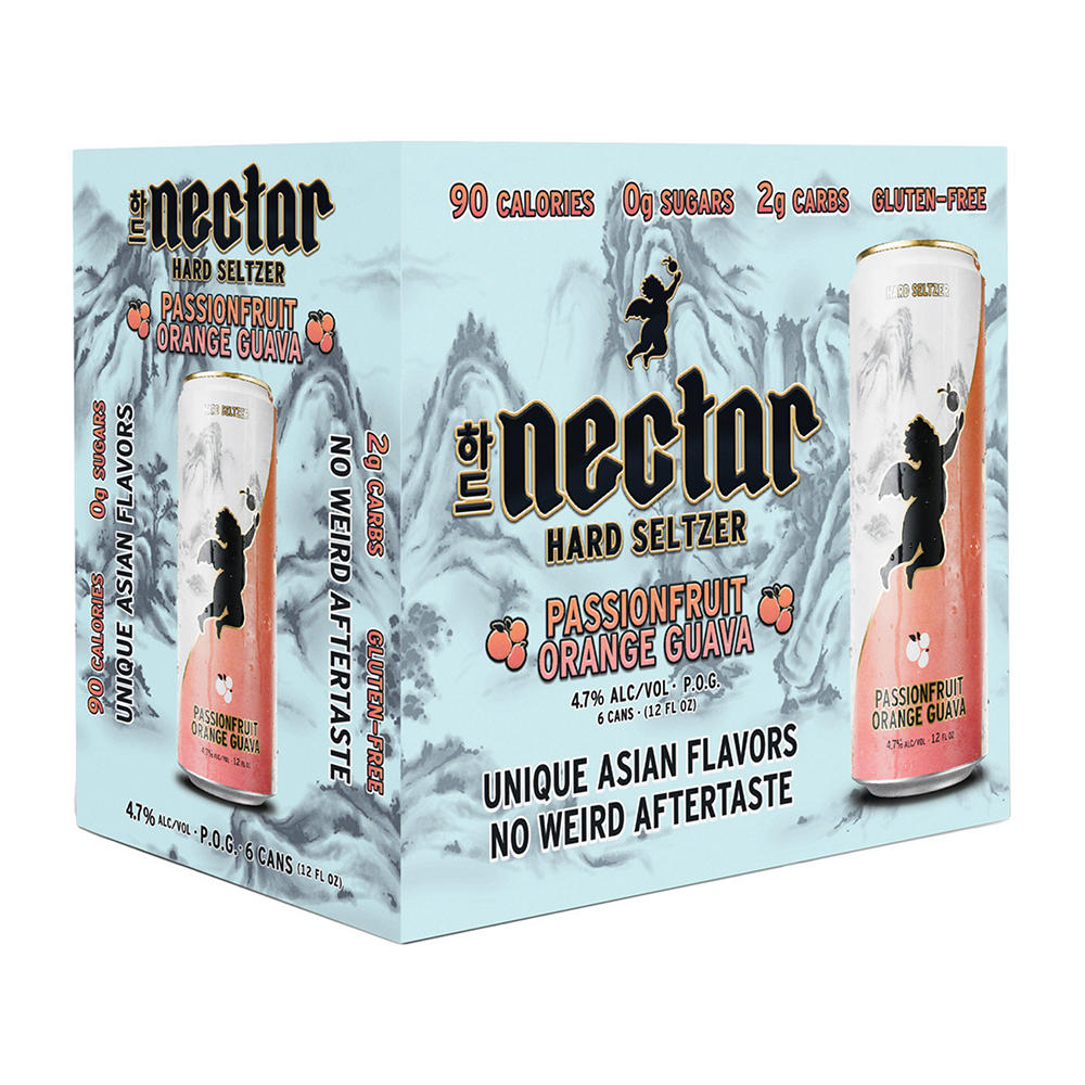 Nectar Hard Seltzer Passionfruit Orange 6 pk Cans, 12 oz