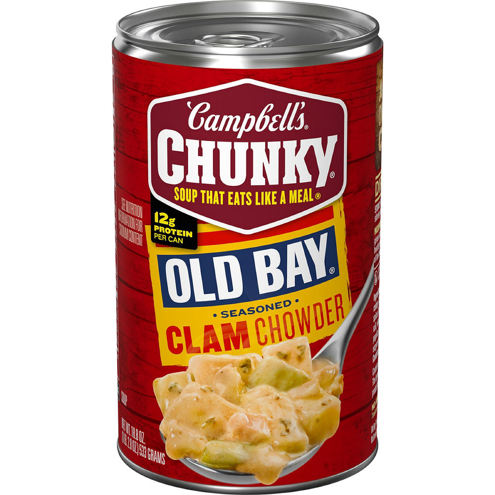 Campbell's Chunky Seasoned Clam Chowder, 18.8 oz