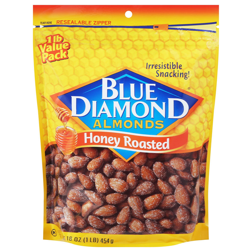 Blue Diamond Honey Roasted Almonds, 16 oz