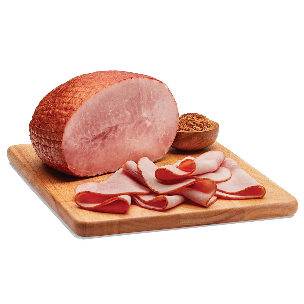 H-E-B Deli Bourbon Glazed Uncured Ham, Custom Sliced, lb