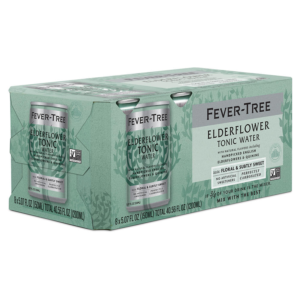 Fever-Tree Elderflower Tonic Water 8 pk Cans, 5.07 oz