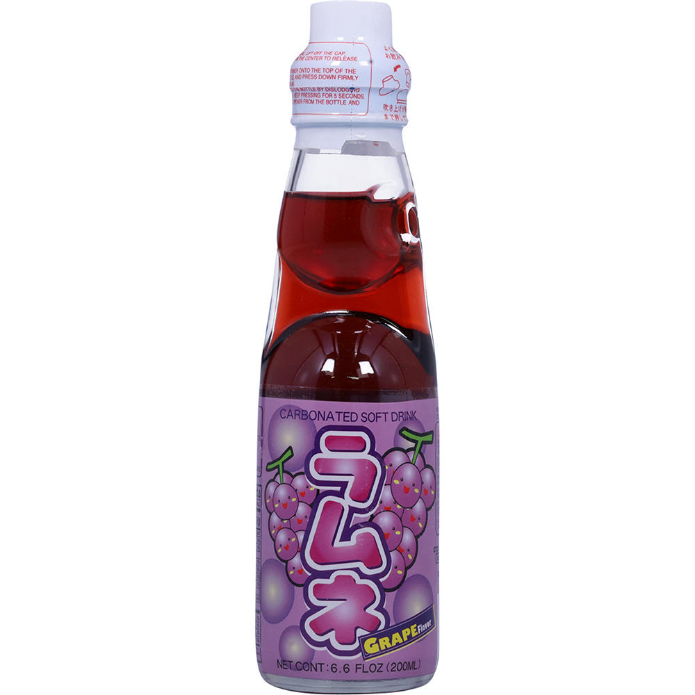 Daiei Ramune Carbonated Soft Drink - Grape, 6.6 oz
