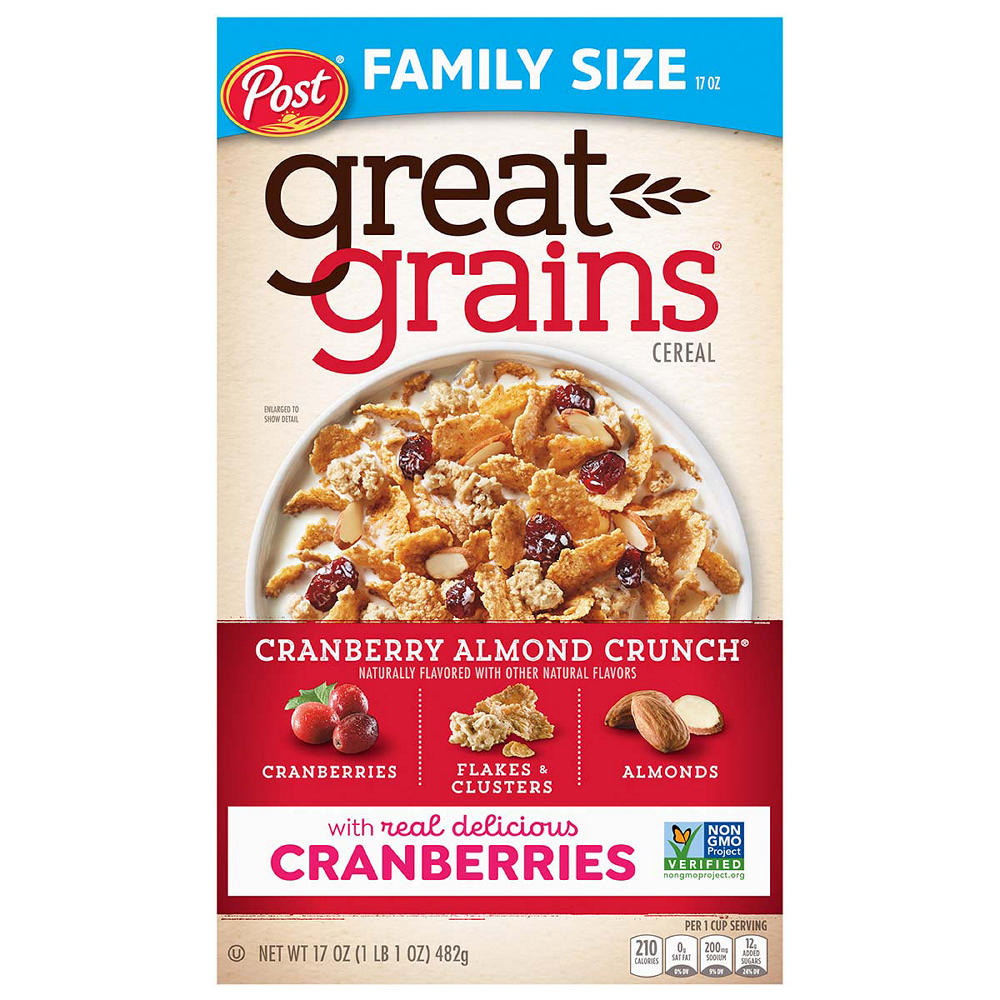 Great Grains Cranberry Almond Crunch - Family Size, 17 oz