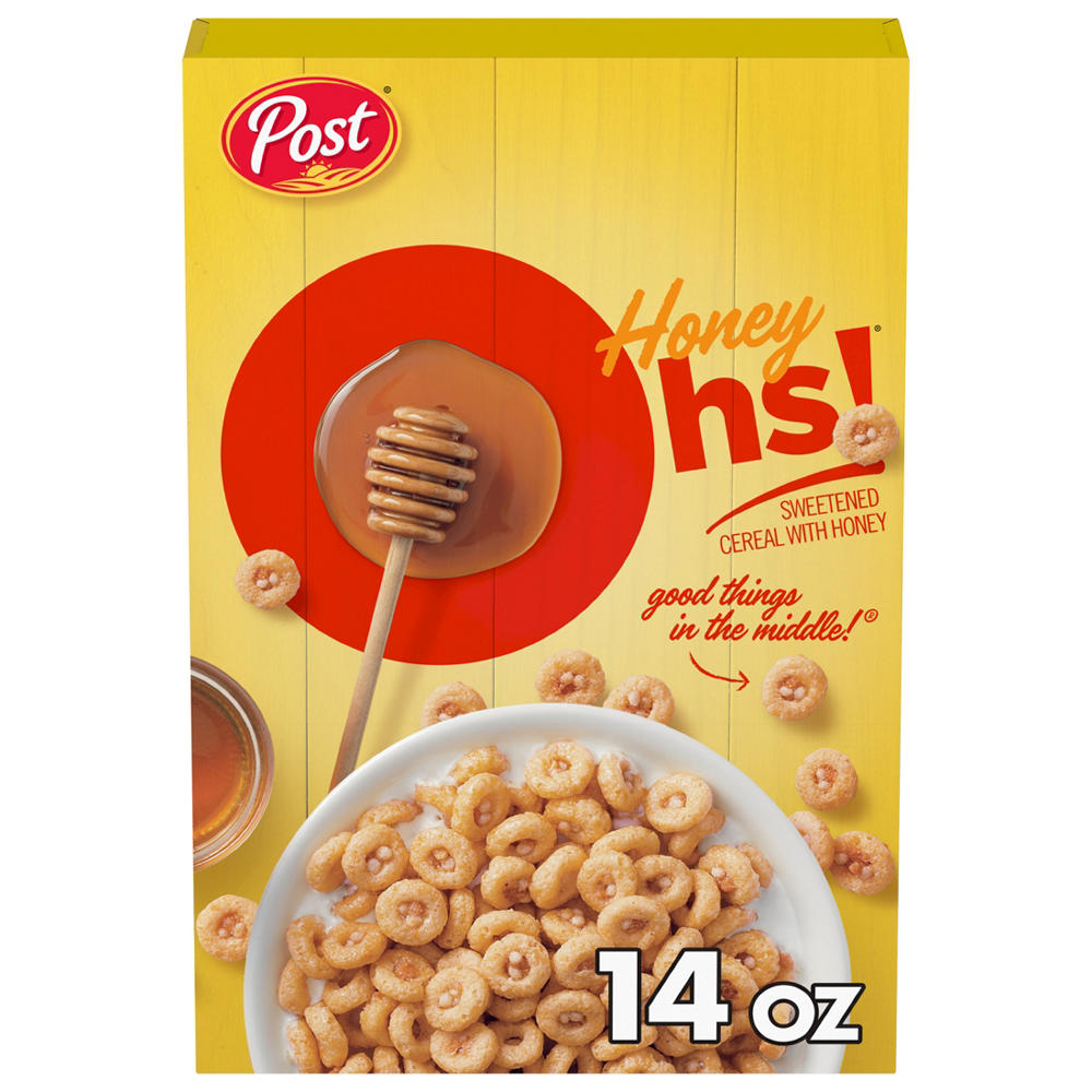 Post Honey Ohs Cereal, 14 oz