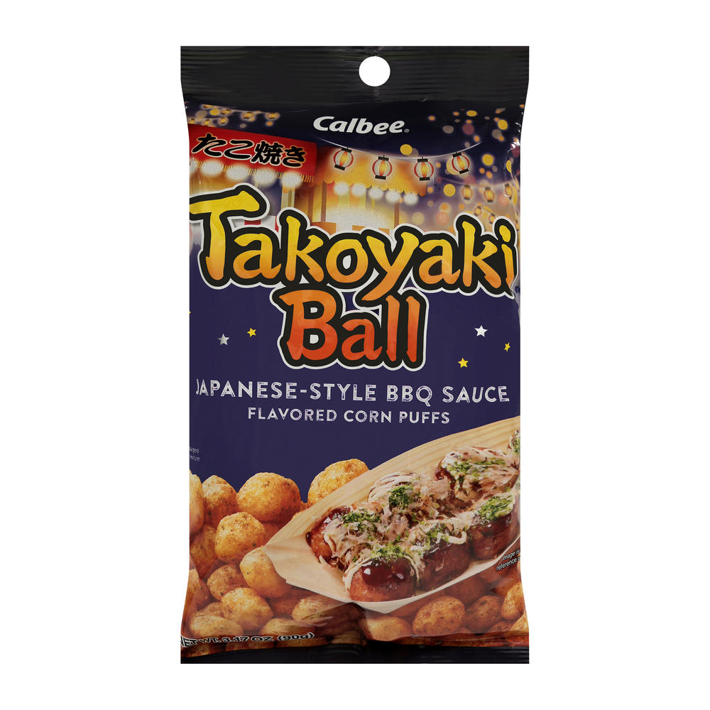 Calbee Takoyaki Ball Corn Snacks, 90.00 g