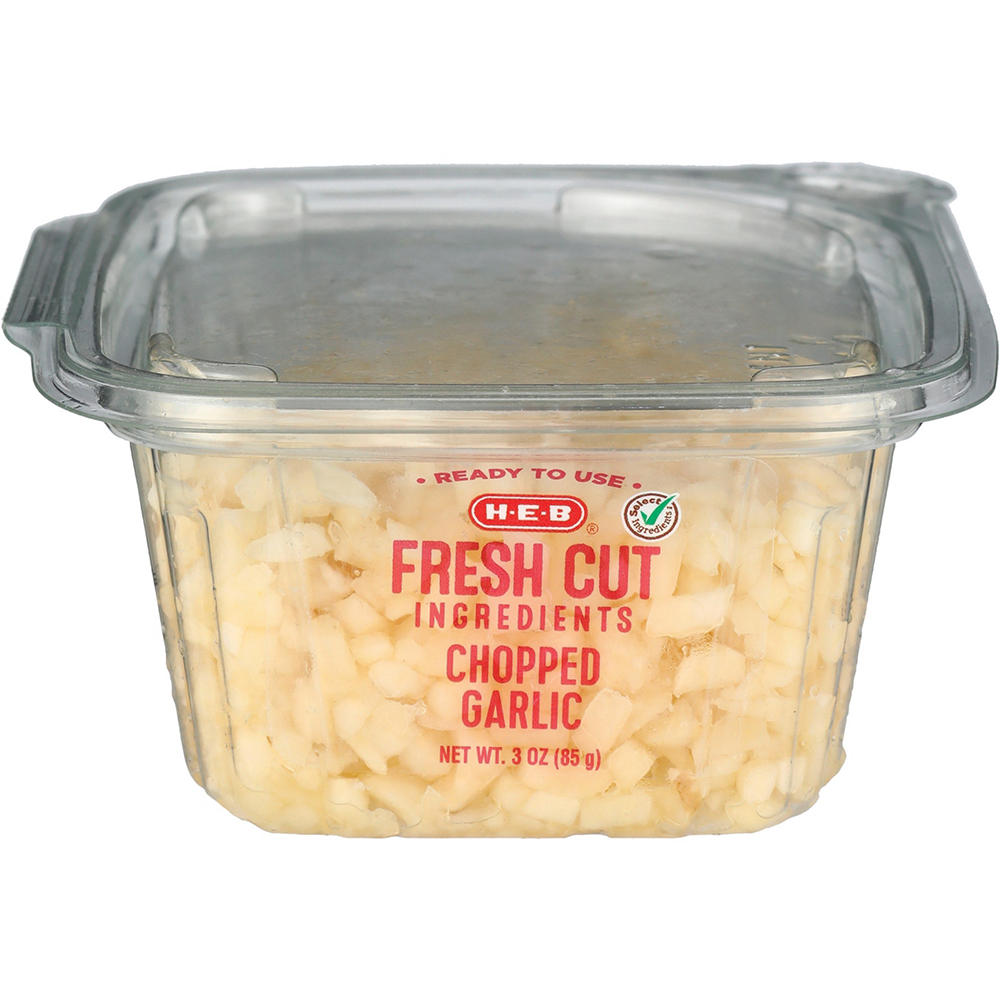 H-E-B Fresh Chopped Garlic - Single Serve, 3 oz