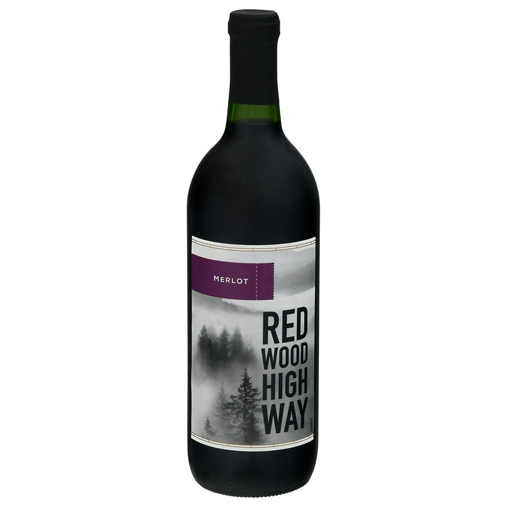 Redwood Highway Merlot California Red Wine, 750 mL