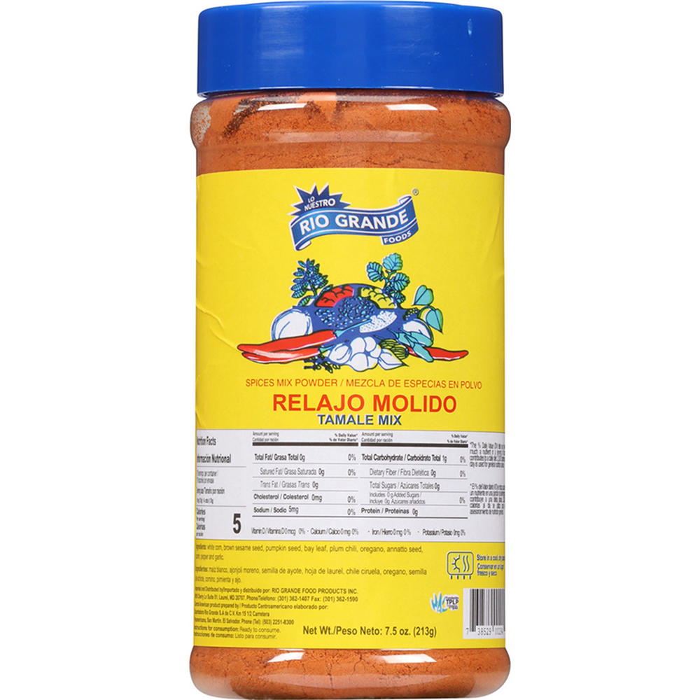 Rio Grande Foods Relajo Molido Tamale Seasoning Mix, 7.5 oz
