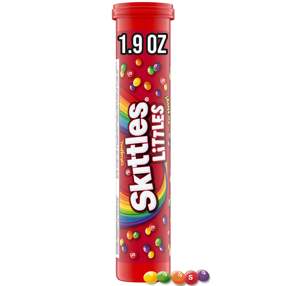 Skittles Original Littles Gummy Candy Mega Tube - Share Size, 1.9 oz