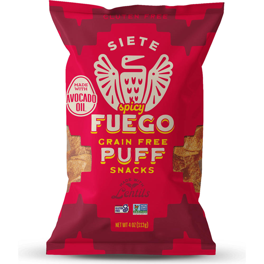 Siete Grain-Free Spicy Fuego Puffs, 4 oz