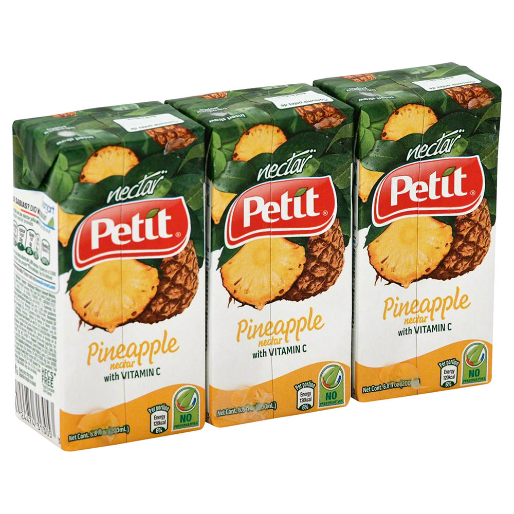 Petit Pineapple Nectar 3 pk Juice Boxes, 6.8 oz