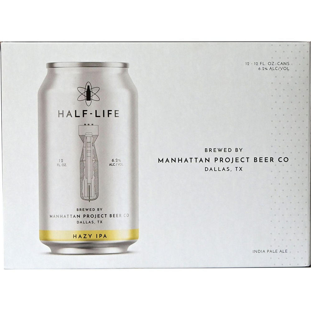 Manhattan Projec Half Life Hazy IPA Craft Beer 12 pk Cans, 12 oz