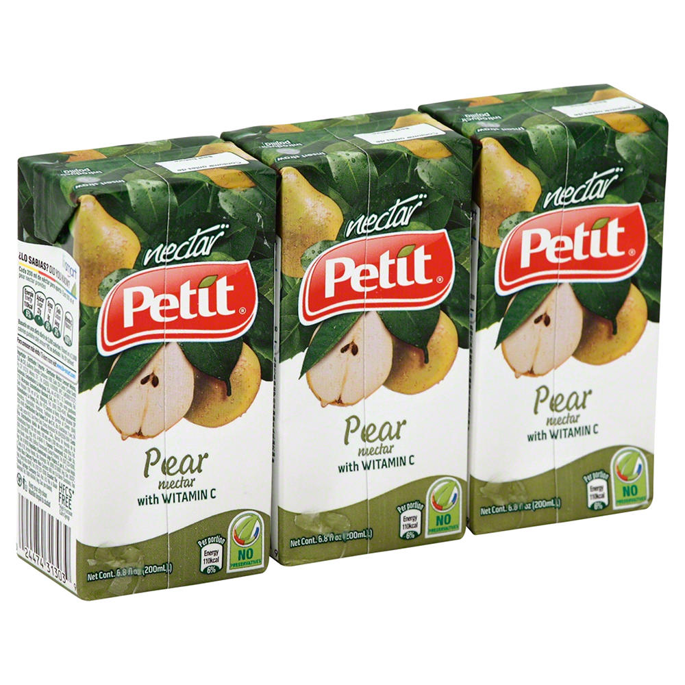 Petit Pear Nectar 3 pk Juice Boxes, 6.8 oz
