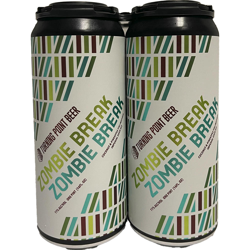 Turning Point Beer Zombie Break Imperial Sour Ale Craft Beer 4 pk Cans, 16 oz