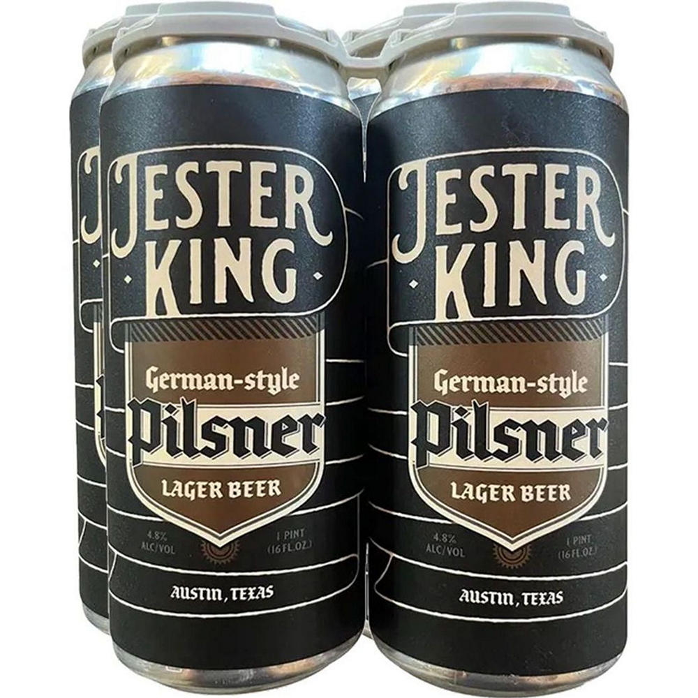 Jester King German Style Pilsner Craft Beer 4 pk Cans, 16 oz