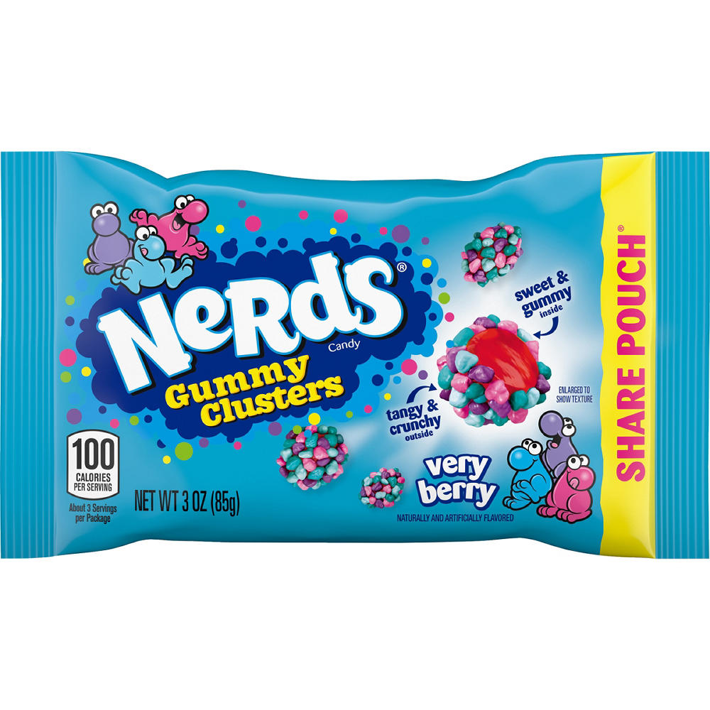 Nerds Very Berry Gummy Clusters Candy - Share Size, 3 oz