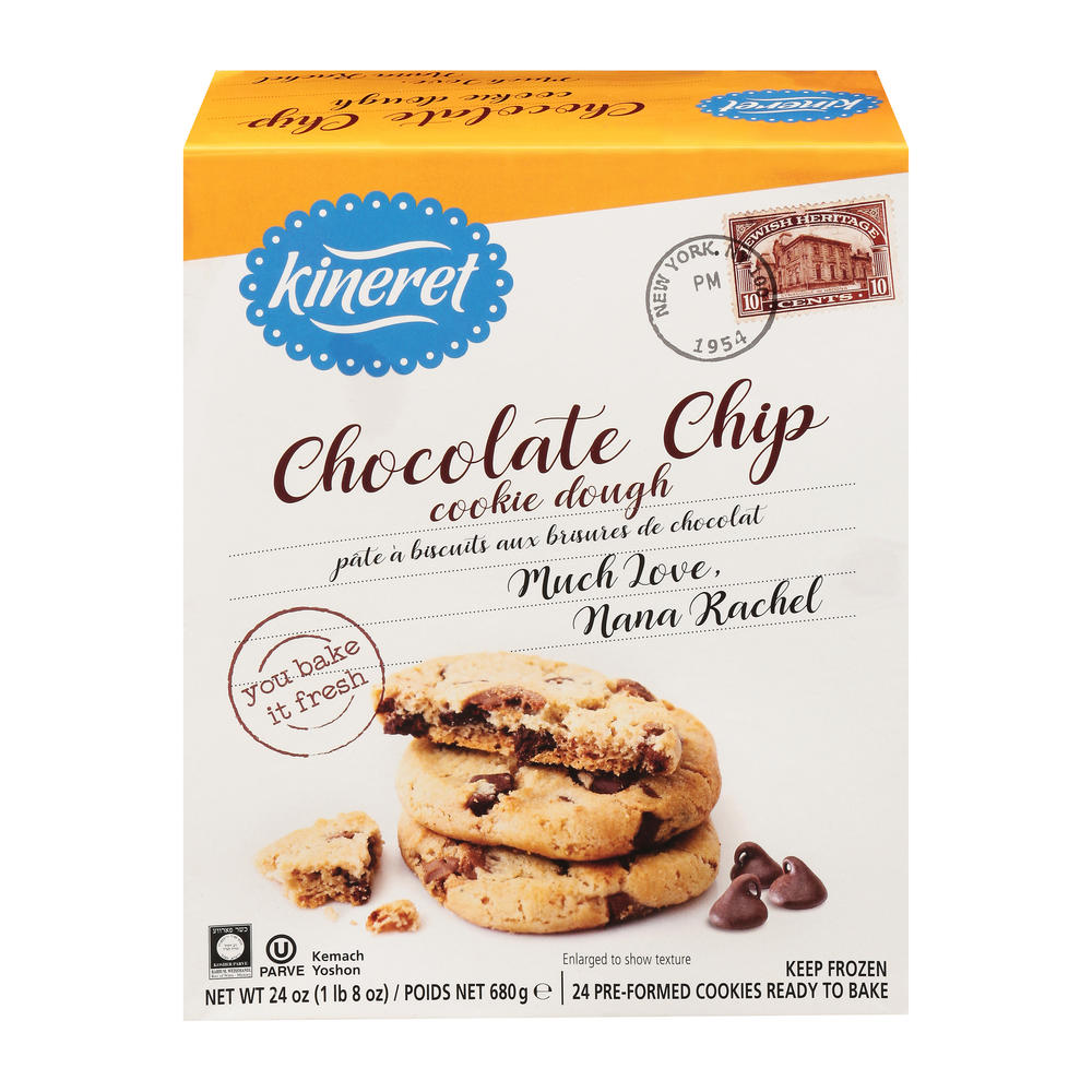 Kineret Kosher Chocolate Chip Cookie Dough, 24 oz