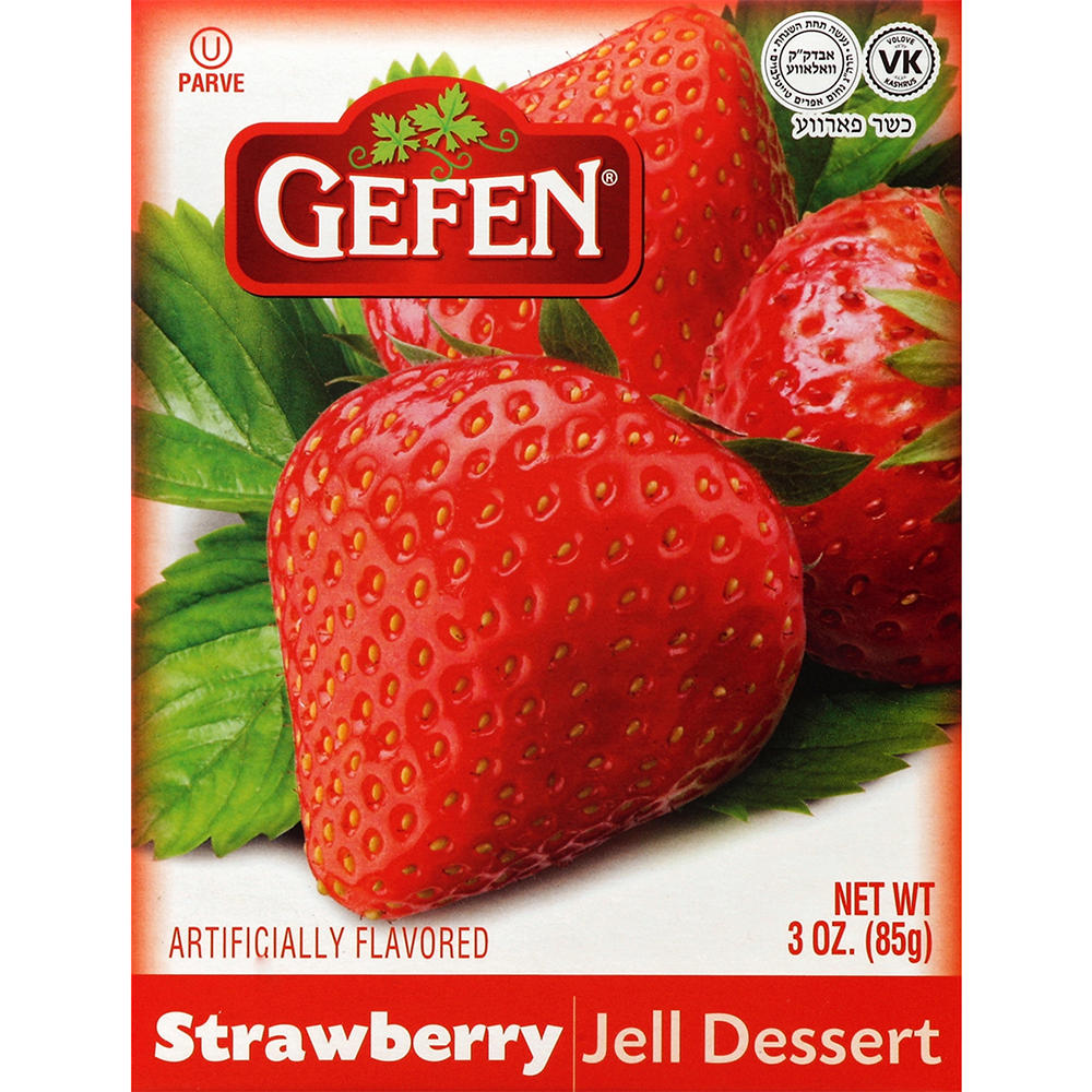 Gefen Kosher Strawberry Jell Dessert, 3 oz