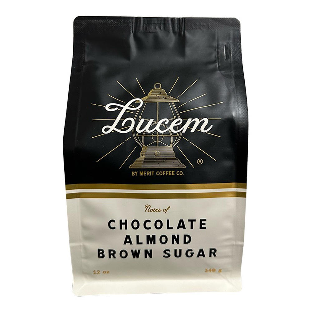 Merit Chocolate Almond Brown Sugar Lucem Coffee, 12 oz