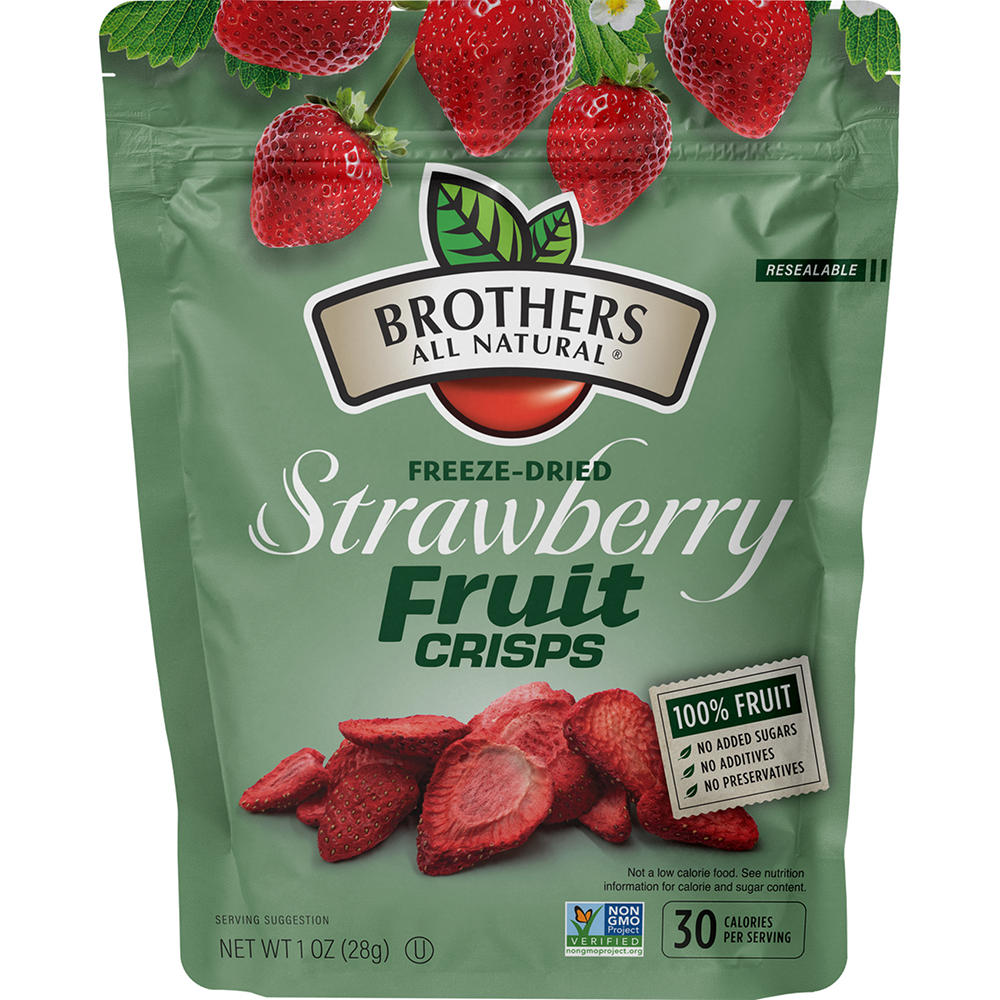 Brothers All Natural Strawberry Freeze-Dried Fruit Crisps, 1 oz