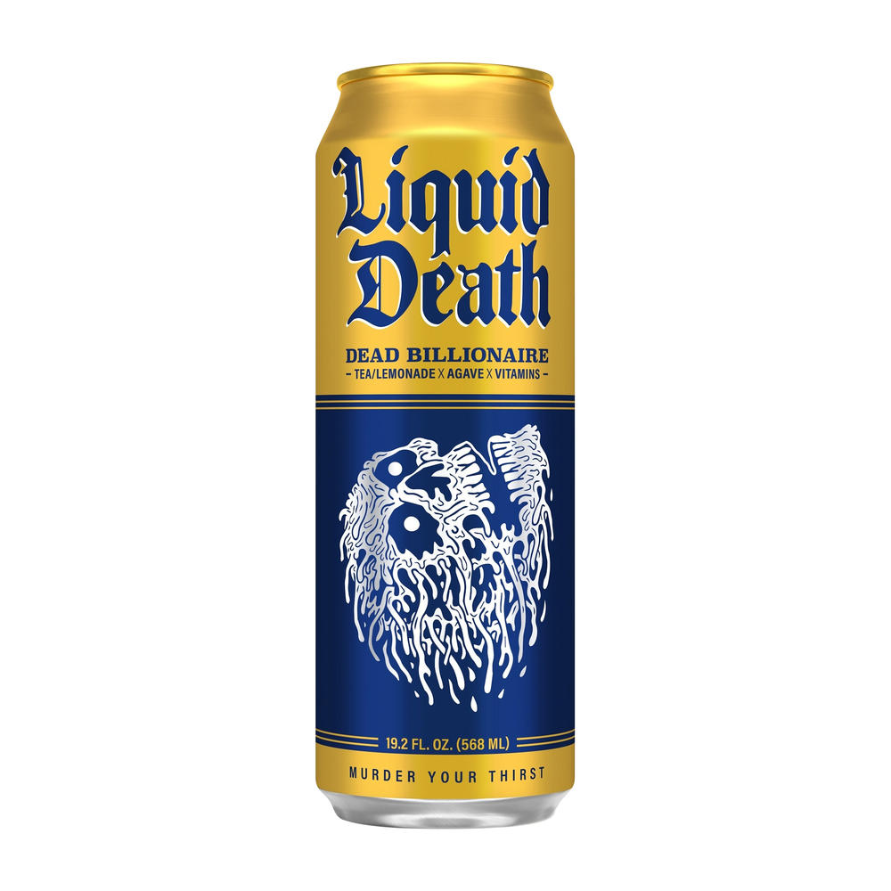 Liquid Death Dead Billionaire Black Tea Lemonade, 19.2 oz