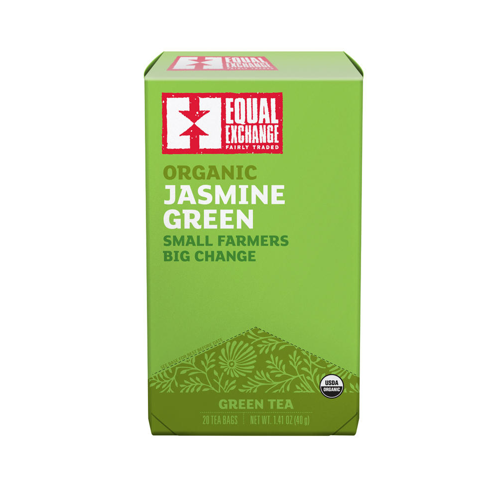 Equal Exchange Organic Jasmine Green Tea Bags, 20 ct