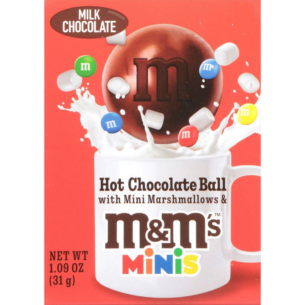 M&M'S Minis Milk Chocolate Christmas Hot Cocoa Ball, 1.13 oz