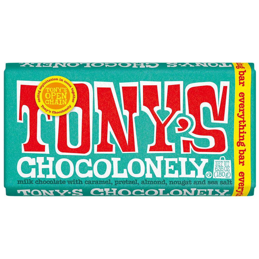 Tony's Chocolonely Everything Bar, 6.35 oz
