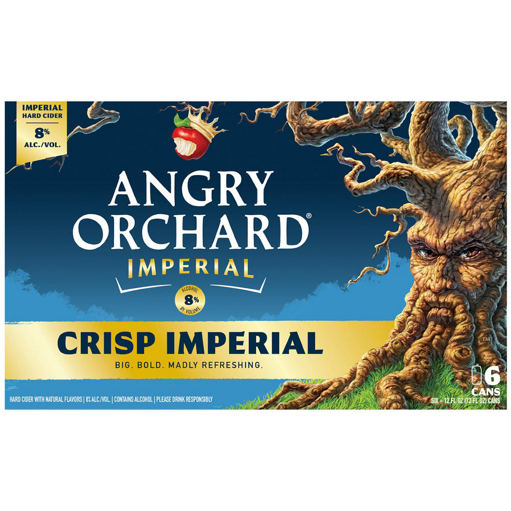 Angry Orchard Crisp Imperial Hard Cider 6 pk Cans, 12 oz
