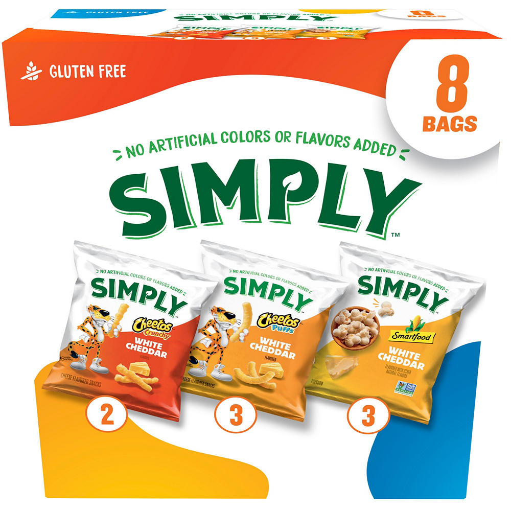 Frito Lay Simply Variety Mix Chips Multipack Bags, 8 ct