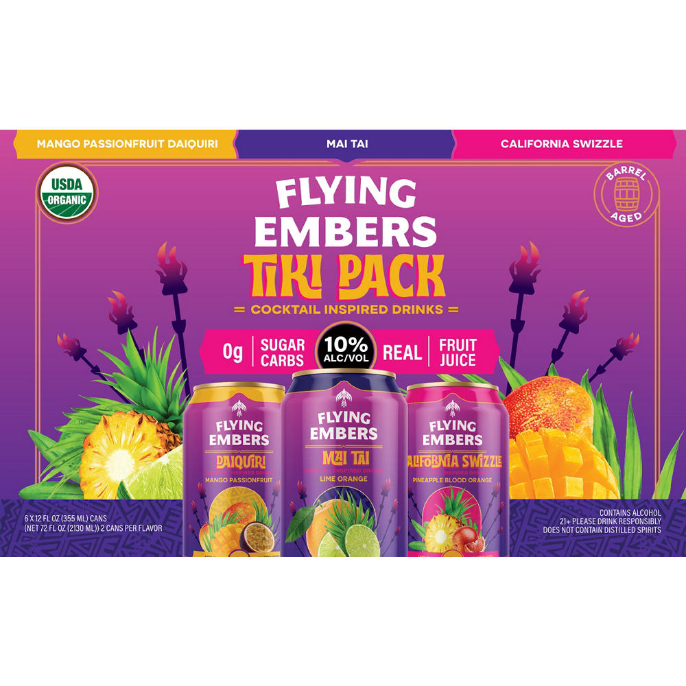 Flying Embers Tiki Pack 6 pk Cans, 12 oz