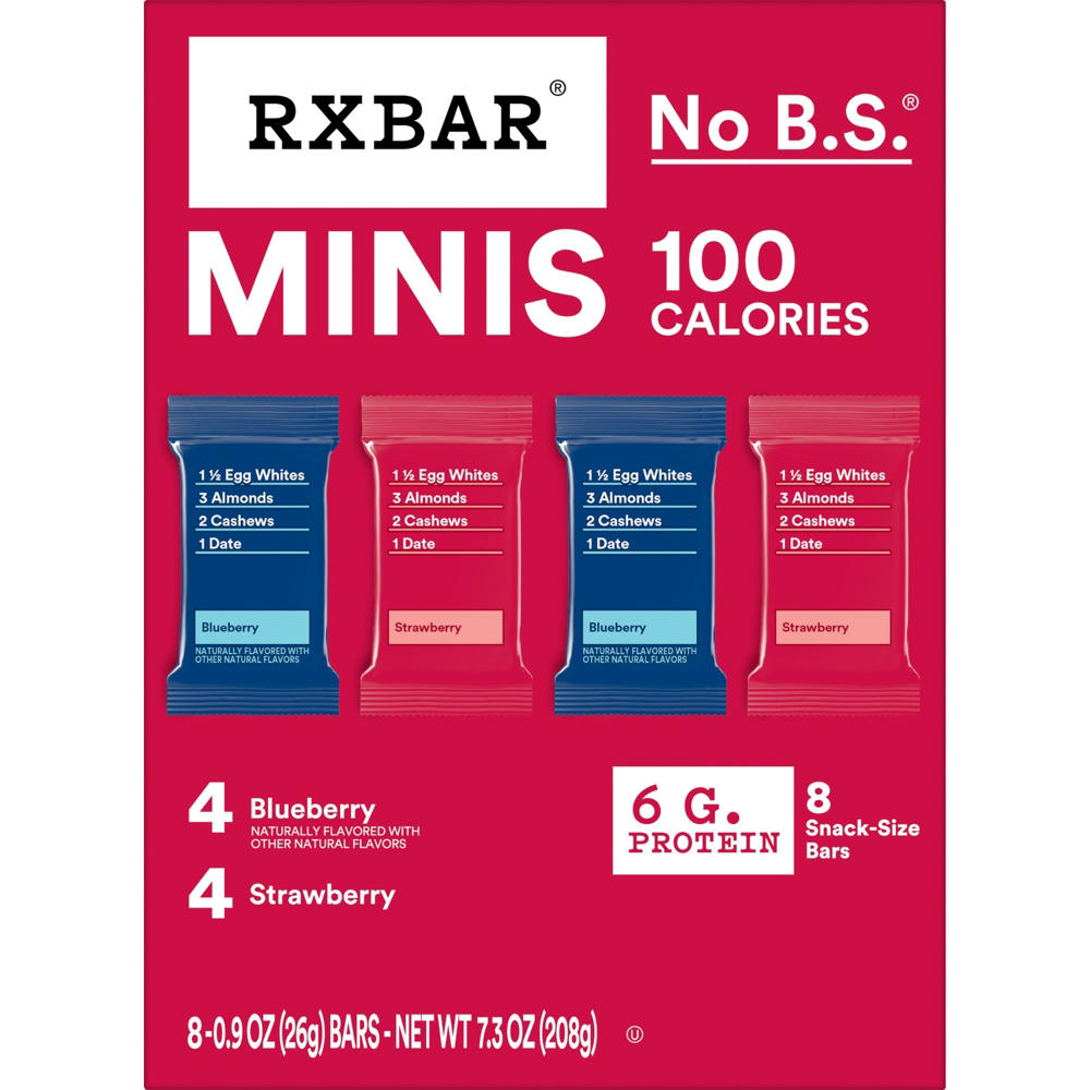 RXBAR Minis Variety Pack Protein Bars, 8 ct