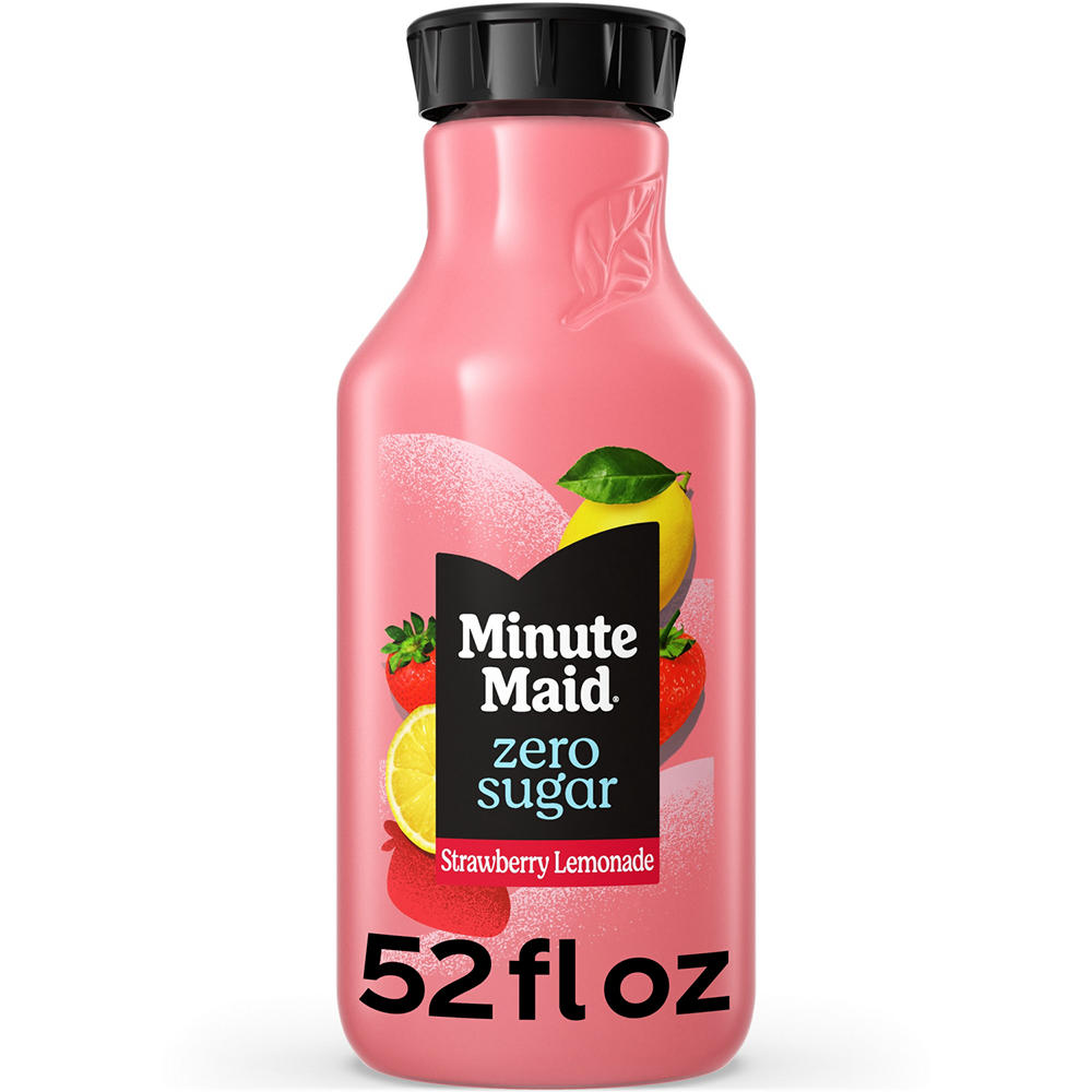 Minute Maid Zero Sugar Strawberry Lemonade, 52 oz
