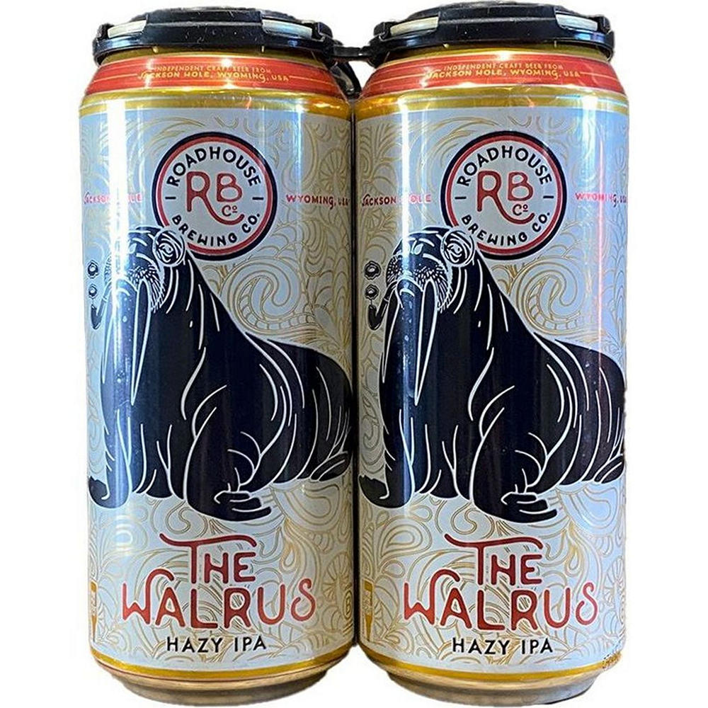 Roadhouse Brewing Company The Walrus Hazy IPA Craft Beer 4 pk Cans, 16 oz