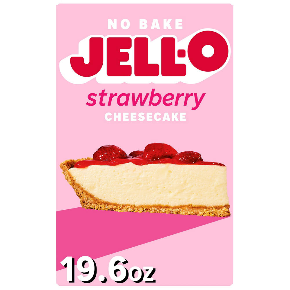 Jell-O No Bake Strawberry Cheesecake Mix, 19.6 oz