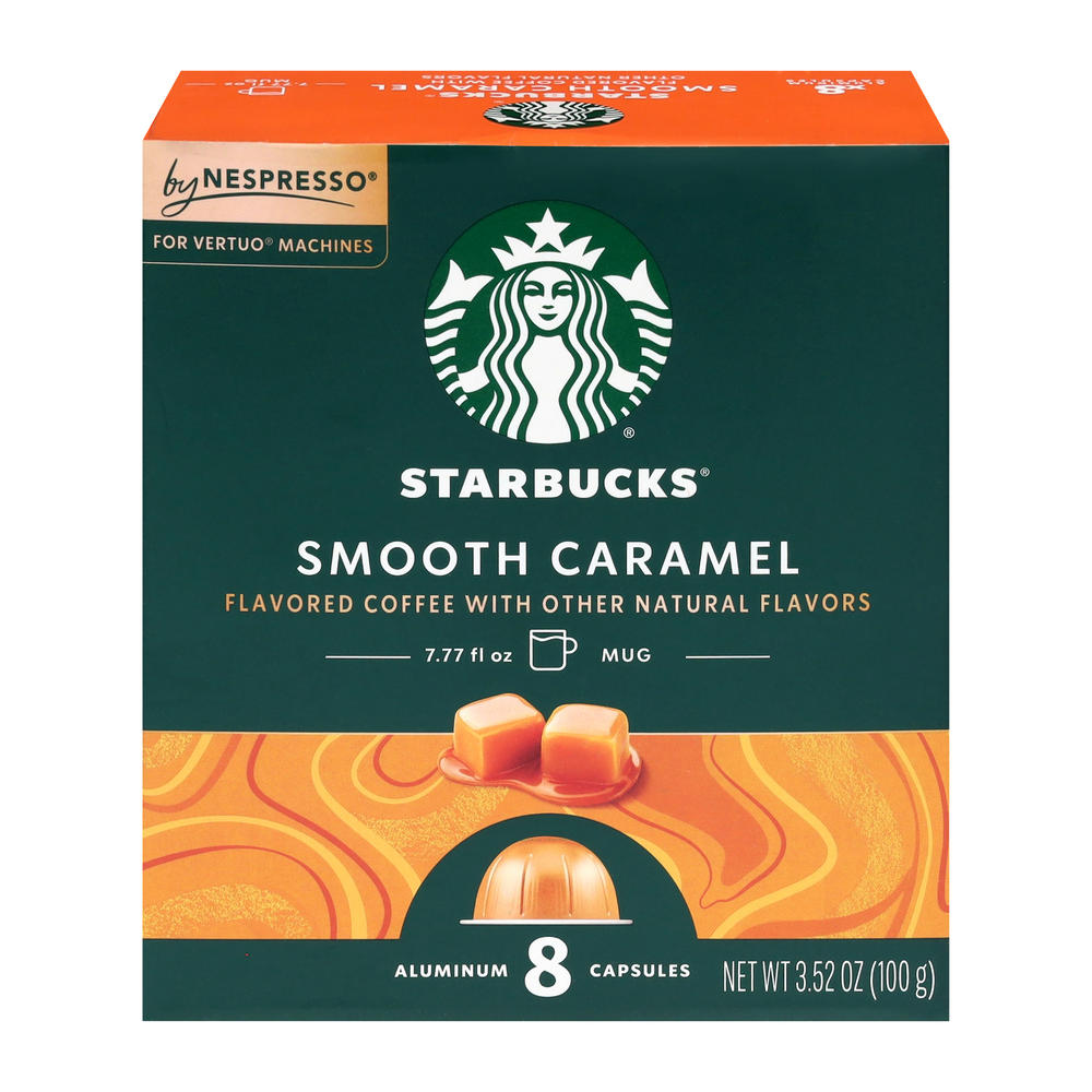 Starbucks Caramel Coffee Nespresso Vertuo Capsules, 8 ct