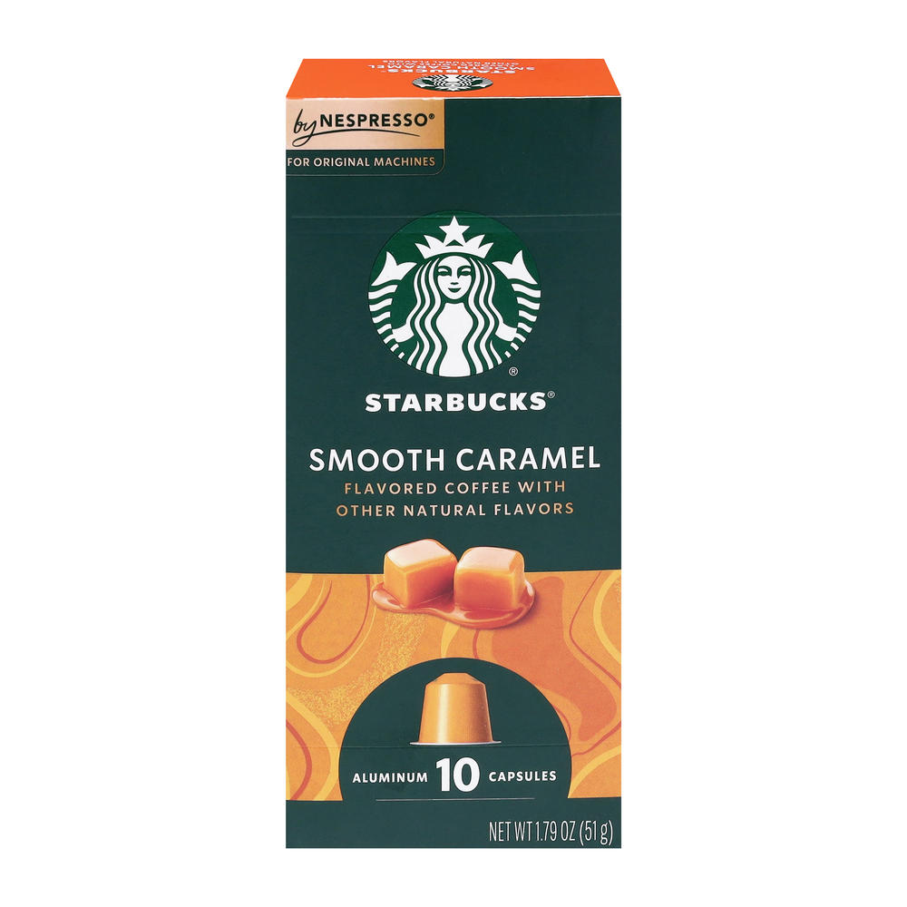 Starbucks Caramel Coffee Nespresso Capsules, 10 ct