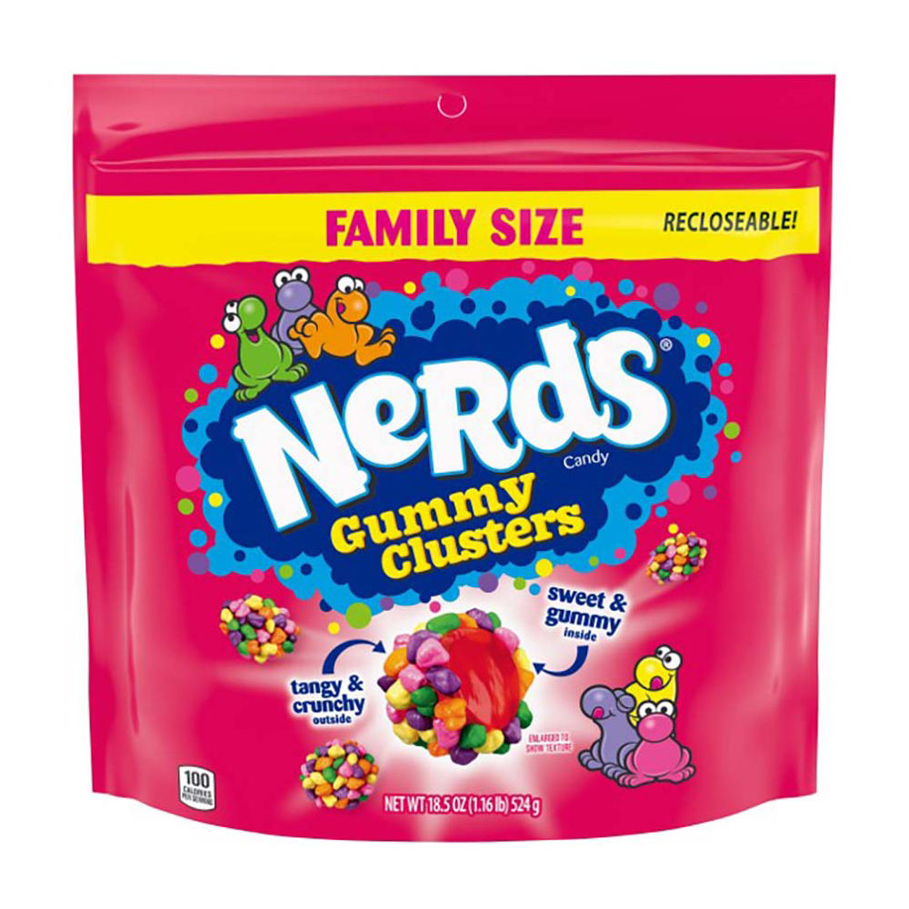 Nerds Gummy Clusters Candy - Family Size, 18.5 oz