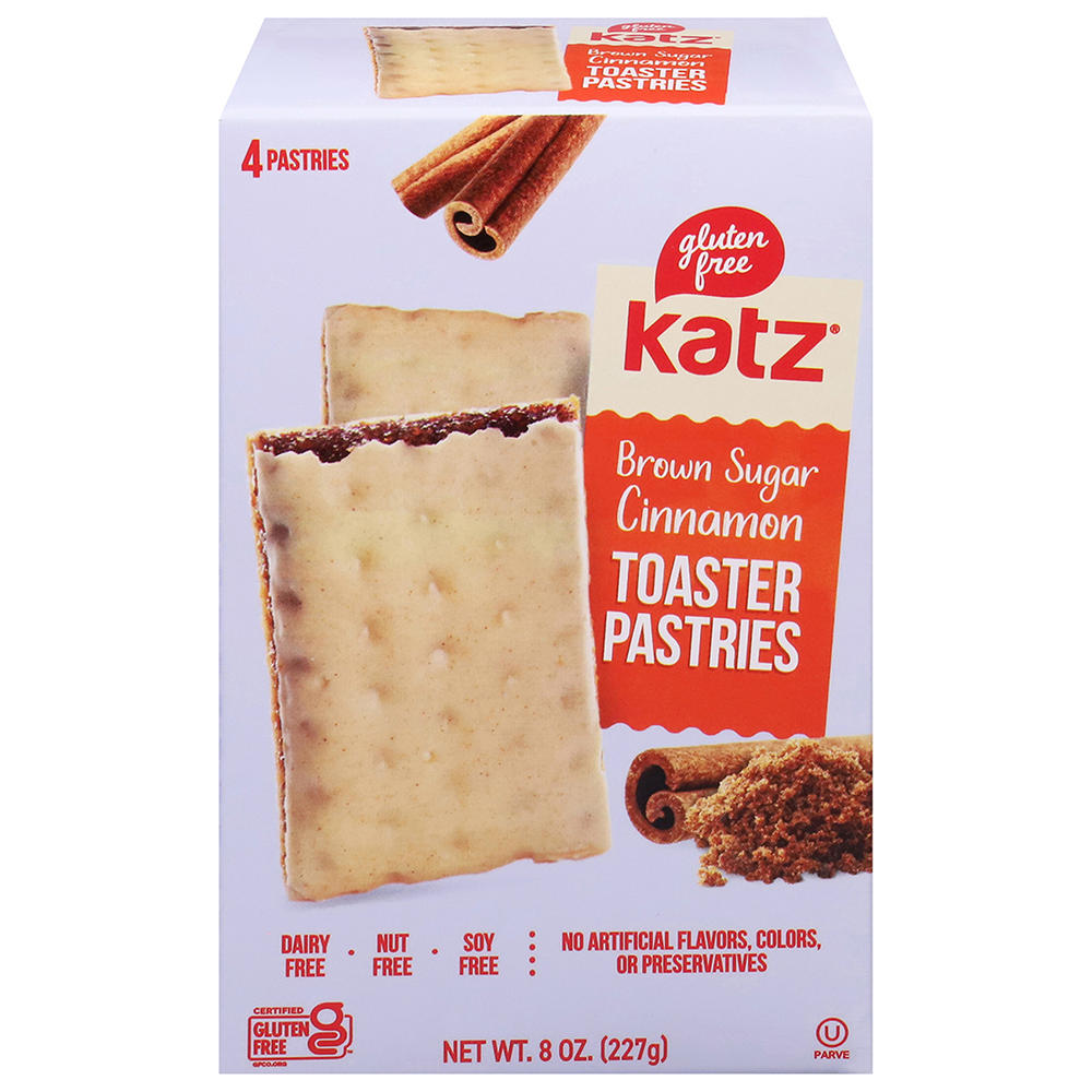 Katz Gluten Free Toaster Pastries - Brown Sugar Cinnamon, 4 ct