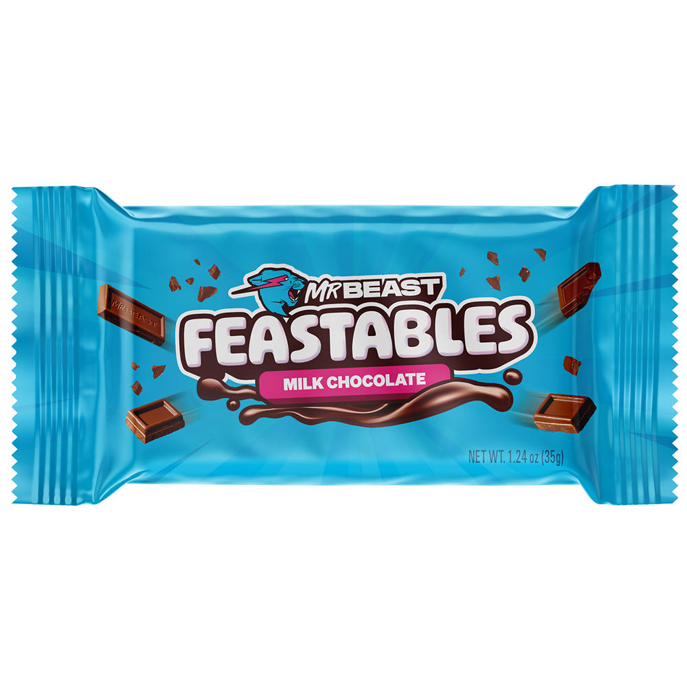 Feastables MrBeast Milk Chocolate Candy Bar, 1.24 oz