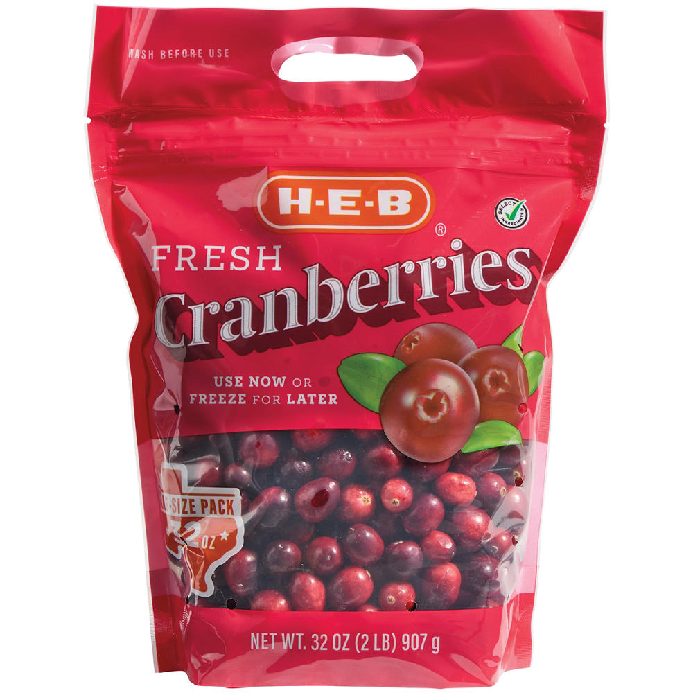 H-E-B Fresh Cranberries - Texas Size Pack, 32 oz