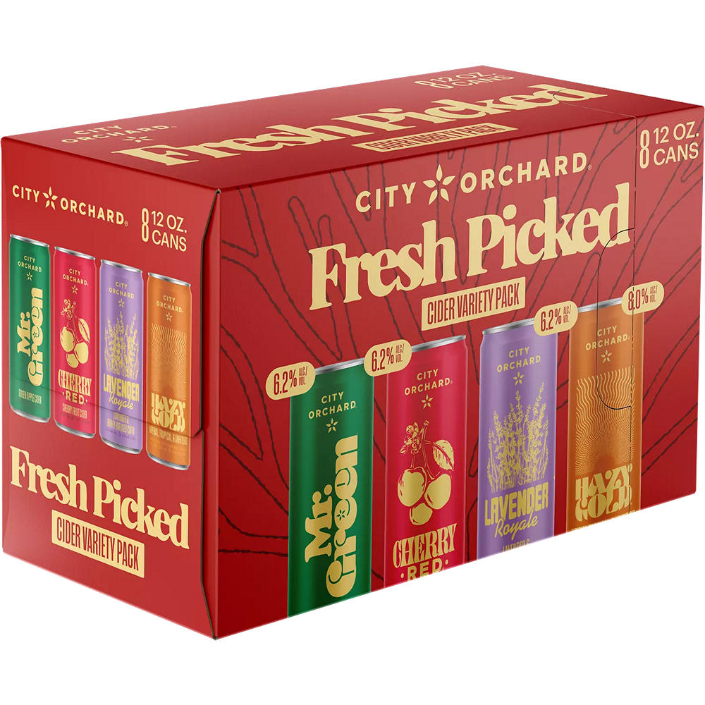 City Orchard Fresh Picked Cider Variety 8 pk Cans, 12 oz